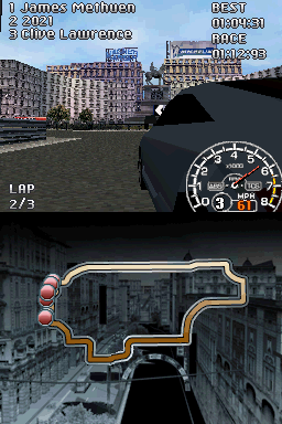 Corvette Evolution GT (Nintendo DS) screenshot: Event 2 - Milan
