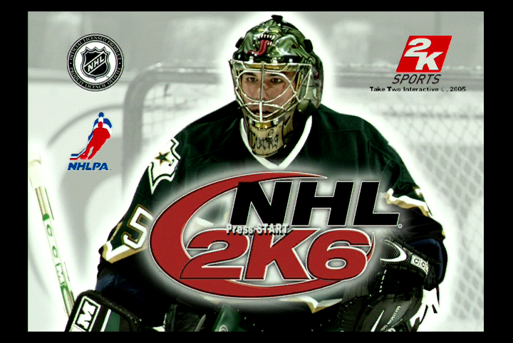NHL 2K6 (Xbox) screenshot: Title screen