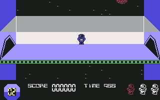 Space Doubt (Commodore 64) screenshot: Weightless
