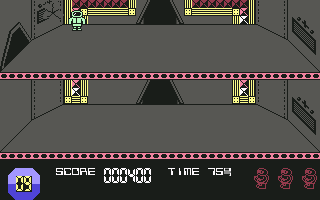 Space Doubt (Commodore 64) screenshot: I patched the hole
