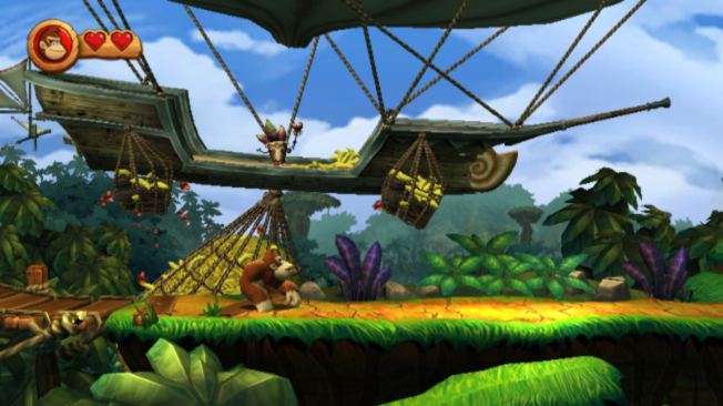 Donkey Kong Country Returns (Wii) screenshot: DKCR has some very impressive backgrounds