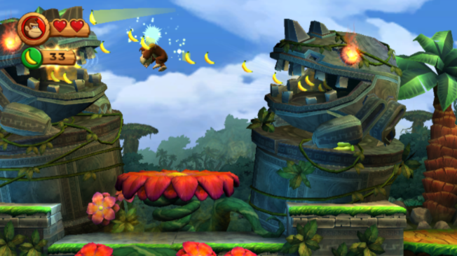 Screenshot of Donkey Kong Country Returns (Wii, 2010) - MobyGames