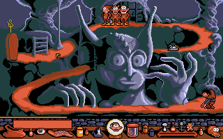 Gobliiins (Atari ST) screenshot: It keeps getting weirder...