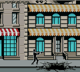 Men in Black: The Series (Game Boy Color) screenshot: The neighborhood never recovered from the effects of the illegal fireworks factory fire...