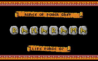 Rana Rama (Atari ST) screenshot: Puzzle complete