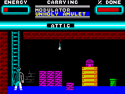 Skyscraper of Doom (ZX Spectrum) screenshot: Radio
