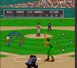Relief Pitcher (SNES) screenshot: Pitching meter 1