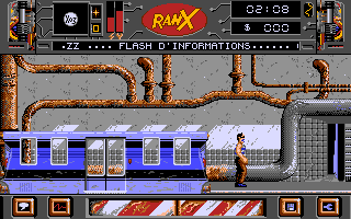 Ranx: The Video Game (Atari ST) screenshot: italian subway