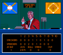 Relief Pitcher (SNES) screenshot: Another late game scenario