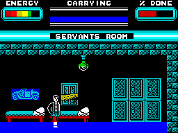 Skyscraper of Doom (ZX Spectrum) screenshot: Servants room