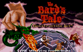 The Bard's Tale Construction Set (Amiga) screenshot: Title screen.