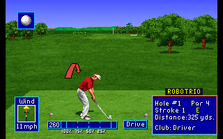 PGA European Tour (Amiga CD32) screenshot: Aiming my shot.