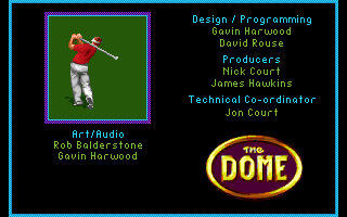 PGA European Tour (Amiga CD32) screenshot: The credits.