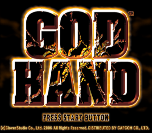 God Hand (PlayStation 2) screenshot: Title screen.