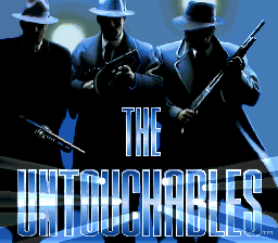 The Untouchables (SNES) screenshot: The REAL title screen.
