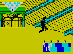 Strike (ZX Spectrum) screenshot: A spare is scored.