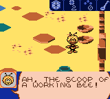 Maya the Bee: Garden Adventures (Game Boy Color) screenshot: Found a scoop someone else is missing