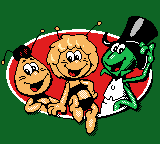 Maya the Bee: Garden Adventures (Game Boy Color) screenshot: Maya, and her friends Willi and Flip