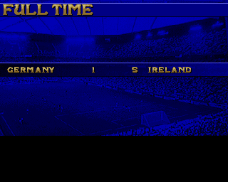 Soccer Superstars (Amiga CD32) screenshot: Match over.