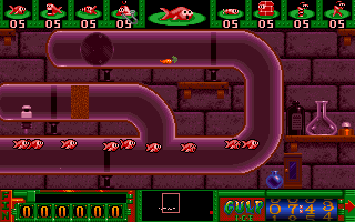 Gulp! (Amiga CD32) screenshot: Lemmings, anyone?