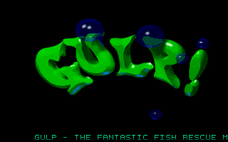 Gulp! (Amiga CD32) screenshot: Title screen.