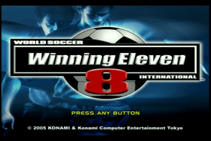 World Soccer: Winning Eleven 8 International (Xbox) screenshot: Title screen