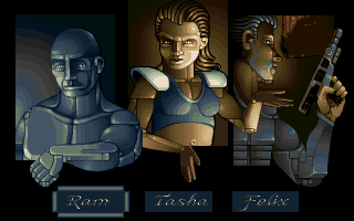 Impossible Mission 2025 (Amiga CD32) screenshot: Character selection screen.