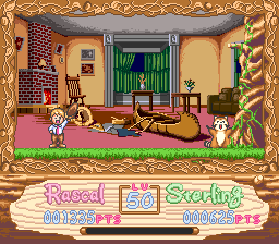 Screenshot of Araiguma Rascal (SNES, 1994) - MobyGames