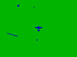 Spitfire '40 (ZX Spectrum) screenshot: The long-range map