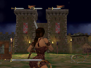 Xena: Warrior Princess (PlayStation) screenshot: Inside the king's castle, where Gabriel is supposed to be kept