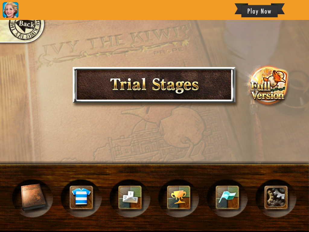 Ivy the Kiwi? (iPad) screenshot: In the free trial, you can only play the trial stages.