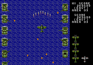 Twin Hawk (Genesis) screenshot: Surrounded