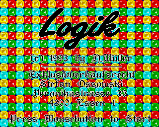 Gamers' Delight (Amiga CD32) screenshot: Logik: Title screen.