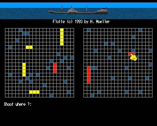 Gamers' Delight (Amiga CD32) screenshot: Flotte: Ingame.