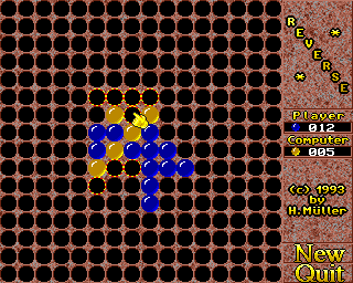 Gamers' Delight (Amiga CD32) screenshot: Reverse: Game in progress.