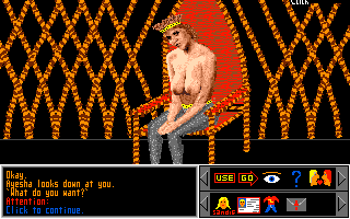 Sex Olympics (Atari ST) screenshot: Hmm, who is this?