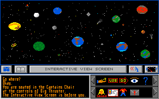 Sex Olympics (Atari ST) screenshot: What planet would you like to go to?