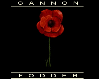 Cannon Fodder (Amiga CD32) screenshot: Title screen.