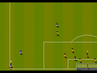 Championship Soccer '94 (SEGA CD) screenshot: Corner kick