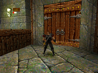 Ian Livingstone's Deathtrap Dungeon (PlayStation) screenshot: Game start