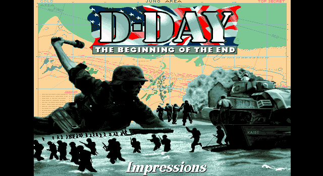 D-Day: The Beginning of the End (DOS) screenshot: Title screen