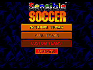 Championship Soccer '94 (SEGA CD) screenshot: Main menu