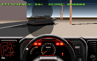 RoboCop 3 (Amiga) screenshot: Collided with another car