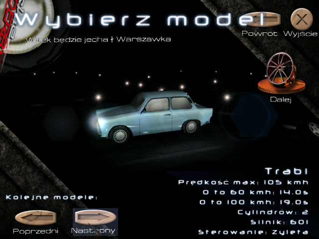 Polskie Derby (Windows) screenshot: Trabi