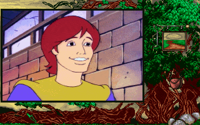 Kingdom: The Far Reaches (DOS) screenshot: Lathan, the hero of the game
