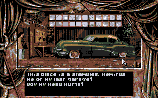 Dark Seed (Amiga CD32) screenshot: What a cool ride!