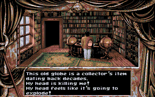 Dark Seed (Amiga CD32) screenshot: The study.