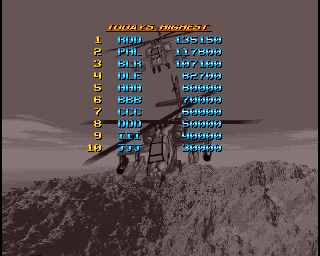 Seek and Destroy (Amiga CD32) screenshot: High score.