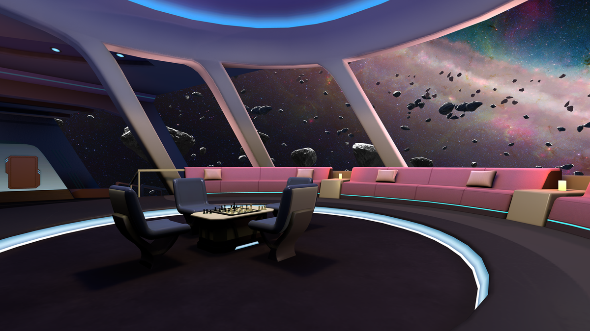 Magic Table Chess (Windows) screenshot: Our starship lounge.