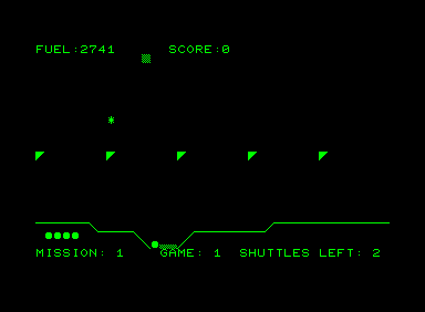 Rescue! (Commodore PET/CBM) screenshot: Someone loaded into my shuttle
